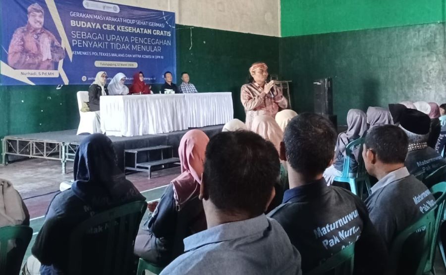 Nurhadi Gelar Cek Kesehatan Gratis di Kedungwaru Tulungagung